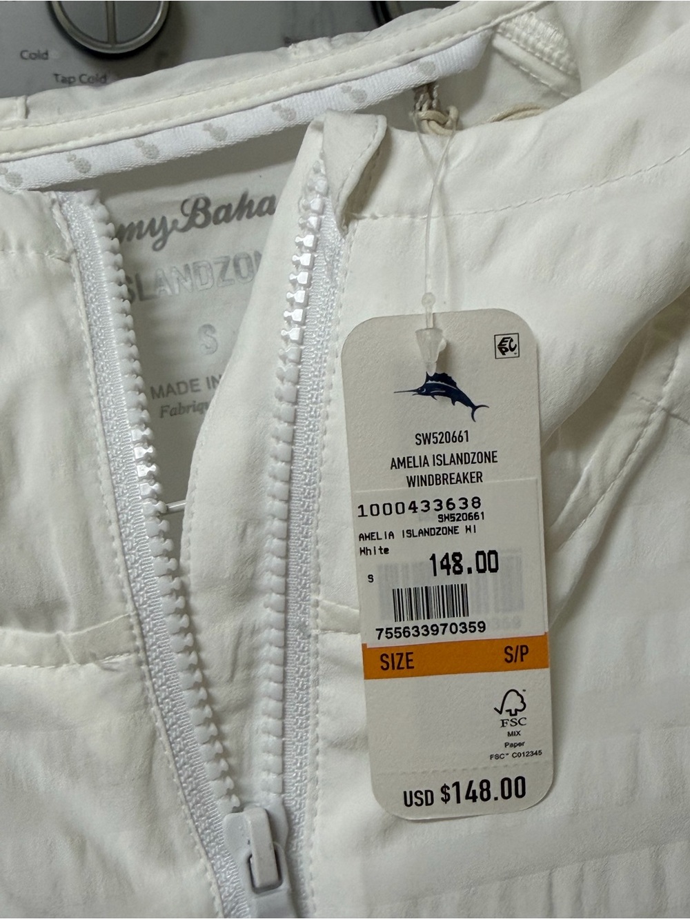 NWT Tommy Bahama Amelia Islandzone Windbreaker - Picture 6 of 10
